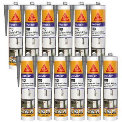 Sika Dichtstoff Seal 110 - Silikondichtmittel - Grau - 300ml Sika Dichtstoff Seal 110 - Silikondichtmittel - Grau - 300ml