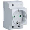 SN016P Schuko-Steckdose 10/16A 230V 2P+TT - Hager
