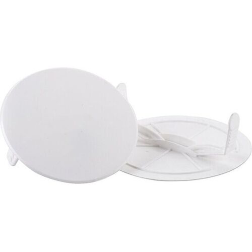 HUP ELEKTROTECHNIK Federdeckel 50 Stück, Ø 71 mm Außen - zum Verschließen der Dosen 60 mm