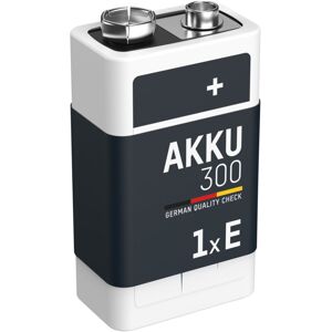 Ansmann - Akku 9v 300mah E-block Nimh 1,2v – 1000x Wiederaufladbar (1 Stück) Ansmann - Akku 9v 300mah E-block Nimh 1,2v – 1000x Wiederaufladbar (1 Stück)