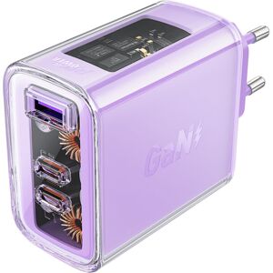 OEM Acefast Ladegerät Gan 65w 3 Ports (1xusb, 2xusb C) Lila OEM Acefast Ladegerät Gan 65w 3 Ports (1xusb, 2xusb C) Lila