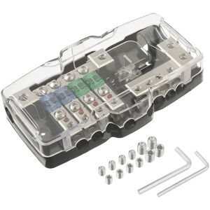 LARGEIGHT Auto Audio Stereo 4 Weg Verteilung Sicherung Block Sicherung Box Mini ANL Sicherung Distributor Für mit Rot Instruieren Licht LARGEIGHT Auto Audio Stereo 4 Weg Verteilung Sicherung Block Sicherung Box Mini ANL Sicherung Distributor Für mit Rot Instruieren Licht