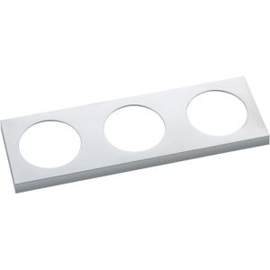 Berker Integro Pure Steckdosen-Rahmen 3-fach, KS chrom matt galvanisiert Berker Integro Pure Steckdosen-Rahmen 3-fach, KS chrom matt galvanisiert