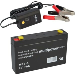 Verschiedene - Blei Akku Batterie Kompatibel Panasonic Lc-r0672p P Lc-r067r2p 6v 7ah Gel+lader Verschiedene - Blei Akku Batterie Kompatibel Panasonic Lc-r0672p P Lc-r067r2p 6v 7ah Gel+lader