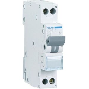 MLU510 Leistungsschalter ML-Kurve-C 1P+N 10A - Hager MLU510 Leistungsschalter ML-Kurve-C 1P+N 10A - Hager