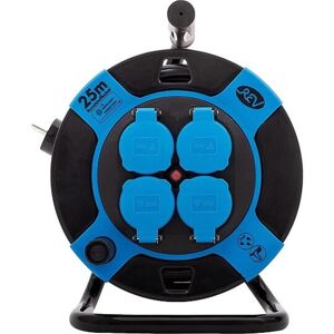 REV Kabeltrommel Kunststoff, H05VV-F3G, schwarz-blau IP44 - 25m REV Kabeltrommel Kunststoff, H05VV-F3G, schwarz-blau IP44 - 25m