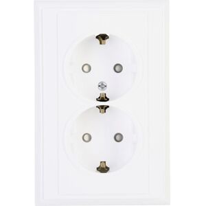 Schutzkontakt-Steckdose 2fach malta, arktisweiß, 927602084 - Kopp Schutzkontakt-Steckdose 2fach malta, arktisweiß, 927602084 - Kopp