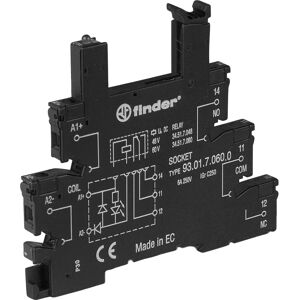 Finder 93.01.0.024.0 Relaissockel - Schwarz - 75.6x6.2x87.9mm - 10 Stück Finder 93.01.0.024.0 Relaissockel - Schwarz - 75.6x6.2x87.9mm - 10 Stück