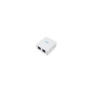 Wandsteckdose Equip 235216 Weiß Doppelte Rj45 Buchse Wandsteckdose Equip 235216 Weiß Doppelte Rj45 Buchse
