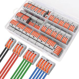 AIDUCHO Schnellverbinder-set Für Elektrische Leitungen, 80-teiliges Domino-klemmenblock-kompakt-drahtverbinder 0,08-4,0 Mm² Mit Hebel (2-fach/3-fach/4-fach/5-fach) AIDUCHO Schnellverbinder-set Für Elektrische Leitungen, 80-teiliges Domino-klemmenblock-kompakt-drahtverbinder 0,08-4,0 Mm² Mit Hebel (2-fach/3-fach/4-fach/5-fach)