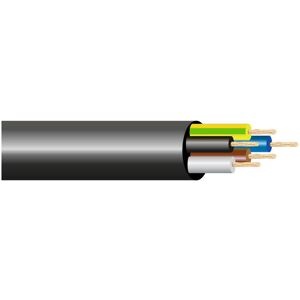 EDM Elektrischer Kabel 6x0,75mm H05vv-f 50v Schwarz Euro/meter 100 Meter EDM Elektrischer Kabel 6x0,75mm H05vv-f 50v Schwarz Euro/meter 100 Meter