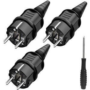Aougo - 3x Männliche Steckdose, Netzsteckdose, Spritzwassergeschützt, Langlebig Für 6–16 Mm Kabel, Sebs-erdungskontakt, Ip44 Aougo - 3x Männliche Steckdose, Netzsteckdose, Spritzwassergeschützt, Langlebig Für 6–16 Mm Kabel, Sebs-erdungskontakt, Ip44