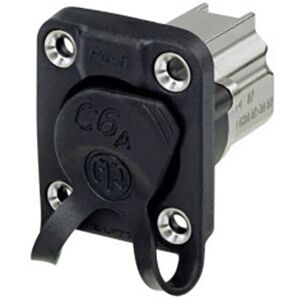 Durchgangs-einbaubuchse Ne8fdx-p6-w Buchse, Einbau Polzahl Sensoren 8p8c Schwarz 1 St. - Neutrik Durchgangs-einbaubuchse Ne8fdx-p6-w Buchse, Einbau Polzahl Sensoren 8p8c Schwarz 1 St. - Neutrik
