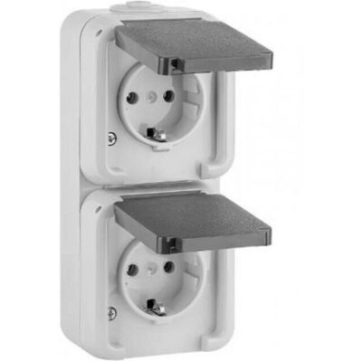 Peha D6622WAB - Doppelsteckdose IP54 Peha D6622WAB - Doppelsteckdose IP54
