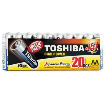 Toshiba - Hochleistungs AA Batterien Pack 20 - Batterien Toshiba - Hochleistungs AA Batterien Pack 20 - Batterien