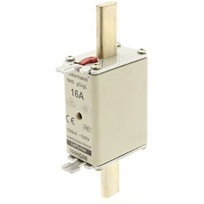 Eaton 6NHG0B NH Sicherung mit mechanischer Sicherheitsanzeige - Sicherungsgröße 0,6 A 500 V 3 stk Eaton 6NHG0B NH Sicherung mit mechanischer Sicherheitsanzeige - Sicherungsgröße 0,6 A 500 V 3 stk