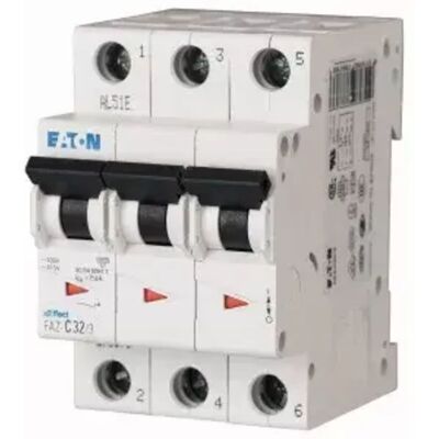 Eaton Leitungsschutzschalter - 3-polig, 40A, C-Kurve - DIN-Montage Eaton Leitungsschutzschalter - 3-polig, 40A, C-Kurve - DIN-Montage