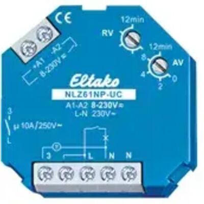 61100704 Nlz61np-uc Nachlaufschalter 230 V/ac 1 St. Zeitbereich: 0.1 - 14400 S 1 Schließer - Eltako 61100704 Nlz61np-uc Nachlaufschalter 230 V/ac 1 St. Zeitbereich: 0.1 - 14400 S 1 Schließer - Eltako