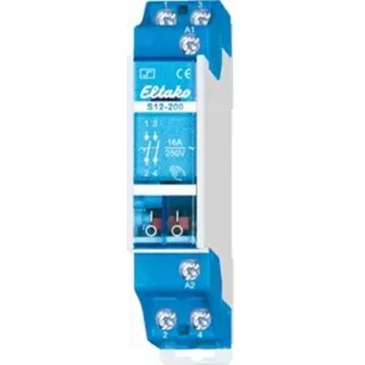 Eltako - Stromstoß-schalter Hutschiene S12-200-8v 2 Schließer 8 V/ac 16 A 2300 W 1 St. Eltako - Stromstoß-schalter Hutschiene S12-200-8v 2 Schließer 8 V/ac 16 A 2300 W 1 St.