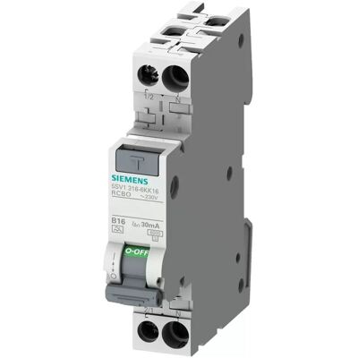Siemens Elektrischer Schalter Blau - 6kA IP20 230V Kompakt 2-polig Siemens Elektrischer Schalter Blau - 6kA IP20 230V Kompakt 2-polig