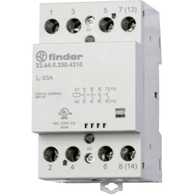 Finder IP20 Relais - 22 Serie 40A 63A Modularkontaktor Finder IP20 Relais - 22 Serie 40A 63A Modularkontaktor