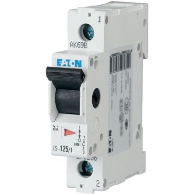 Eaton Hauptschalter - 16A, 1-polig, Schwarz, IP40 Eaton Hauptschalter - 16A, 1-polig, Schwarz, IP40