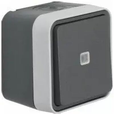 Hager - Cubyko WNC002 - IP55 - grau - Switch Hager - Cubyko WNC002 - IP55 - grau - Switch