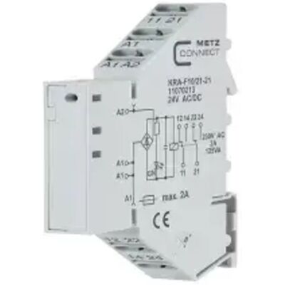 Metz Connect Kupplungsmodul - 24V/AC/DC, 2 Kontakte IP20 Metz Connect Kupplungsmodul - 24V/AC/DC, 2 Kontakte IP20