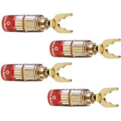 3023 Lautsprecher-steckverbinder Stecker, Gerade Gold 4 St. - Oehlbach 3023 Lautsprecher-steckverbinder Stecker, Gerade Gold 4 St. - Oehlbach