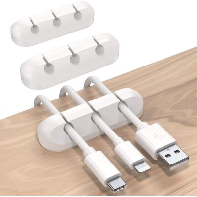 GROOFOO Desktop-kabel-organizer-clips, 3er-pack Kabelhalter, Kabel-organizer, Kabelmanagement, Kabelaufbewahrung Für Usb-ladegerät/maus/kopfhörerkabel GROOFOO Desktop-kabel-organizer-clips, 3er-pack Kabelhalter, Kabel-organizer, Kabelmanagement, Kabelaufbewahrung Für Usb-ladegerät/maus/kopfhörerkabel
