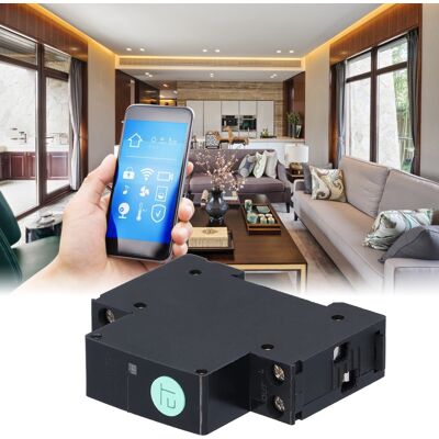 JUTE Tuya Smart-schalter, Wlan-ferngesteuerter Leitungsschutzschalter, Drahtlose Steuerung Per App, Zeitschaltuhr Für Vernetzte Haushalte, Einphasig 100–230 V, 16 A JUTE Tuya Smart-schalter, Wlan-ferngesteuerter Leitungsschutzschalter, Drahtlose Steuerung Per App, Zeitschaltuhr Für Vernetzte Haushalte, Einphasig 100–230 V, 16 A