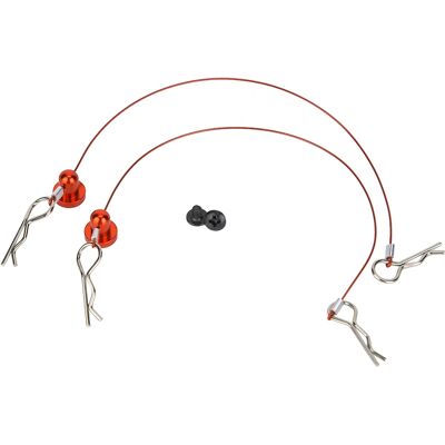 HEAT Drahtclip-stift Mit Schraubbefestigung Zur Sicherung Gegen Verlust Der Karosserie Für Traxxas 1/10 Rc-car (rot) HEAT Drahtclip-stift Mit Schraubbefestigung Zur Sicherung Gegen Verlust Der Karosserie Für Traxxas 1/10 Rc-car (rot)