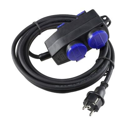 CHILITEC Außensteckdose Mehrfachsteckdose 4-fach IP44 5m Kabel CHILITEC Außensteckdose Mehrfachsteckdose 4-fach IP44 5m Kabel