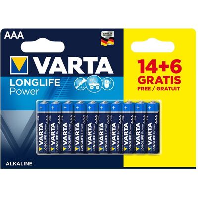 Varta Longlife Power AAA Batterie - 6 Stück - Hochenergie Varta Longlife Power AAA Batterie - 6 Stück - Hochenergie