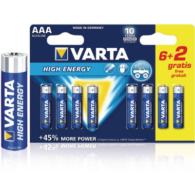 Varta LR6 AAA 1,5V Hochleistungsbatterien - Batterien Varta LR6 AAA 1,5V Hochleistungsbatterien - Batterien
