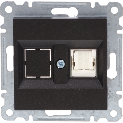 Hager Lumina Einzel-computerbuchse Rj45 Cat.5e Utp Schwarz Wl2113 Hager Lumina Einzel-computerbuchse Rj45 Cat.5e Utp Schwarz Wl2113