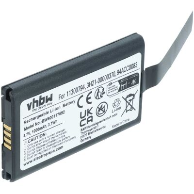 Vhbw Akku Ersatz Für Datalogic Bp07-000110, 94acc1368, Bp08-000600, Bp08-00011a Für Barcodescanner Pos (1000 Mah, 3,7 V, Li-ion) Vhbw Akku Ersatz Für Datalogic Bp07-000110, 94acc1368, Bp08-000600, Bp08-00011a Für Barcodescanner Pos (1000 Mah, 3,7 V, Li-ion)
