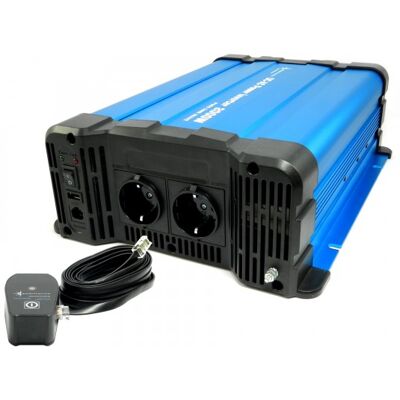 SOLARTRONICS Spannungswandler Fs2000dr 24v 2000 Watt Reiner Sinus Blau Inverter Fernbedienung Optional Mit Kabelfernbedienung Cr80 SOLARTRONICS Spannungswandler Fs2000dr 24v 2000 Watt Reiner Sinus Blau Inverter Fernbedienung Optional Mit Kabelfernbedienung Cr80