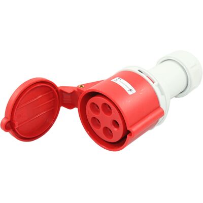 SOLARTRONICS 91636 Cee Starkstrom Kupplung 16a 400v 5-polig Weiblich Mit Klappdeckel Ip44 SOLARTRONICS 91636 Cee Starkstrom Kupplung 16a 400v 5-polig Weiblich Mit Klappdeckel Ip44