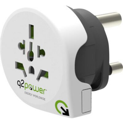 Q2 POWER 1.100220 Welt-Reiseadapter - Südafrika Q2 POWER 1.100220 Welt-Reiseadapter - Südafrika