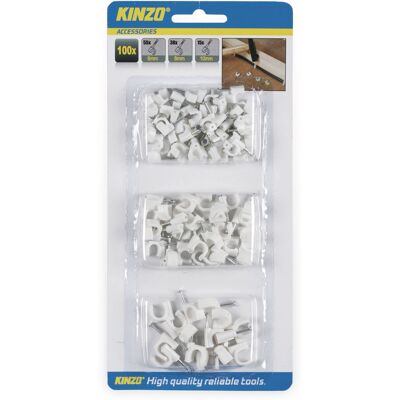 Kabelclips Kinzo Kunststoff 6mm 100 Stück Kabelclips Kinzo Kunststoff 6mm 100 Stück