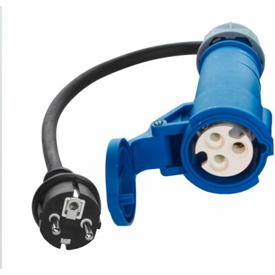 Solartronics Cee-adapter Schuko Auf Cee 230v 16a Stecker Kupplung Verteiler 3-polig Weiblich Ip44 Solartronics Cee-adapter Schuko Auf Cee 230v 16a Stecker Kupplung Verteiler 3-polig Weiblich Ip44