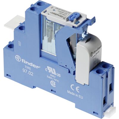 Finder 4C-Serie DPDT Relais - 110V DC, DIN-Montage, 8A Finder 4C-Serie DPDT Relais - 110V DC, DIN-Montage, 8A