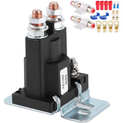 HEAT Dc-relais 12v/500a, Sicherungshalter 100a Sicherungen, Doppelbatterie-ladetrennschalter Für Auto, Wohnmobil, Yacht HEAT Dc-relais 12v/500a, Sicherungshalter 100a Sicherungen, Doppelbatterie-ladetrennschalter Für Auto, Wohnmobil, Yacht