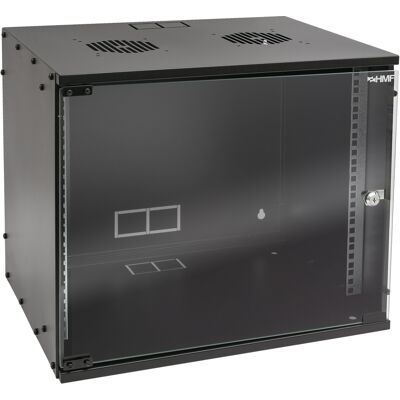 Hmf - 65709-02 Serverschrank 19 Zoll, 9 He, Netzwerkschrank, Unmontiert, 51 X 40 X 45 Cm, Schwarz Hmf - 65709-02 Serverschrank 19 Zoll, 9 He, Netzwerkschrank, Unmontiert, 51 X 40 X 45 Cm, Schwarz