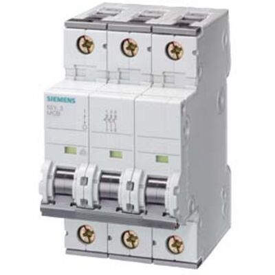 Siemens 5SY6310-6 - B10A, 3-polig, T=70mm - Leitungsschutzschalter Siemens 5SY6310-6 - B10A, 3-polig, T=70mm - Leitungsschutzschalter
