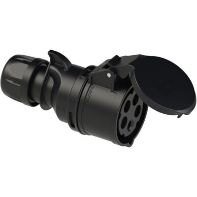 PCE Turbo Shark 215-6ttx CEE Kupplung - 16A, Schwarz, IP44 PCE Turbo Shark 215-6ttx CEE Kupplung - 16A, Schwarz, IP44