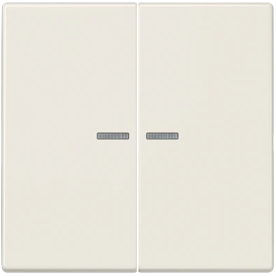 Jung - LS990 LS995KO5 - Elfenbeinweiß - Doppel-Taste mit Visier - Switch Jung - LS990 LS995KO5 - Elfenbeinweiß - Doppel-Taste mit Visier - Switch