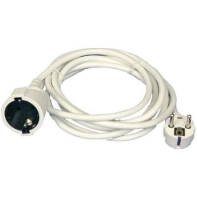 Weiße Verlängerung 3x1,5mm 5 Meter 3500w Gsc 0100043 Weiße Verlängerung 3x1,5mm 5 Meter 3500w Gsc 0100043
