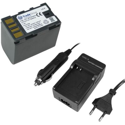 Trade-shop - Set: Kamera Li-ion Akku + Ladegerät Mit Kfz Adapter Für Jvc Gz-ms100beg Gr-da20 Gr-d-720 Gr-d-720e Gr-d-725 Gr-d-740 Gr-d-745 Gr-d-750 Gr-d-760 Gr-d-770 Gr-d-771 Gr-d-775 Trade-shop - Set: Kamera Li-ion Akku + Ladegerät Mit Kfz Adapter Für Jvc Gz-ms100beg Gr-da20 Gr-d-720 Gr-d-720e Gr-d-725 Gr-d-740 Gr-d-745 Gr-d-750 Gr-d-760 Gr-d-770 Gr-d-771 Gr-d-775